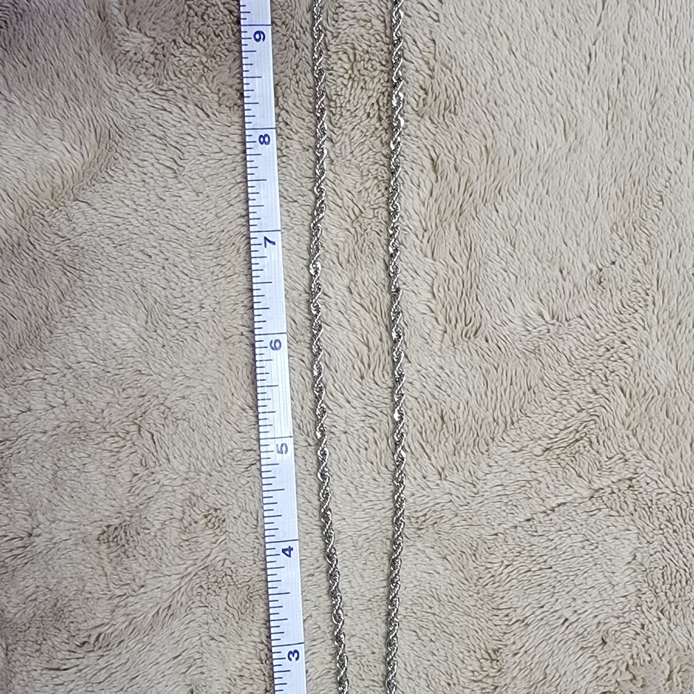 Silver Rope Chain Necklace - Picture 4 of 4